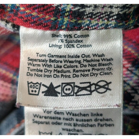 Eddie Bauer Size 10 Flannel Lined Jeans Relaxed Boyfriend Fit Warm Cotton Blend - Picture 7 of 10